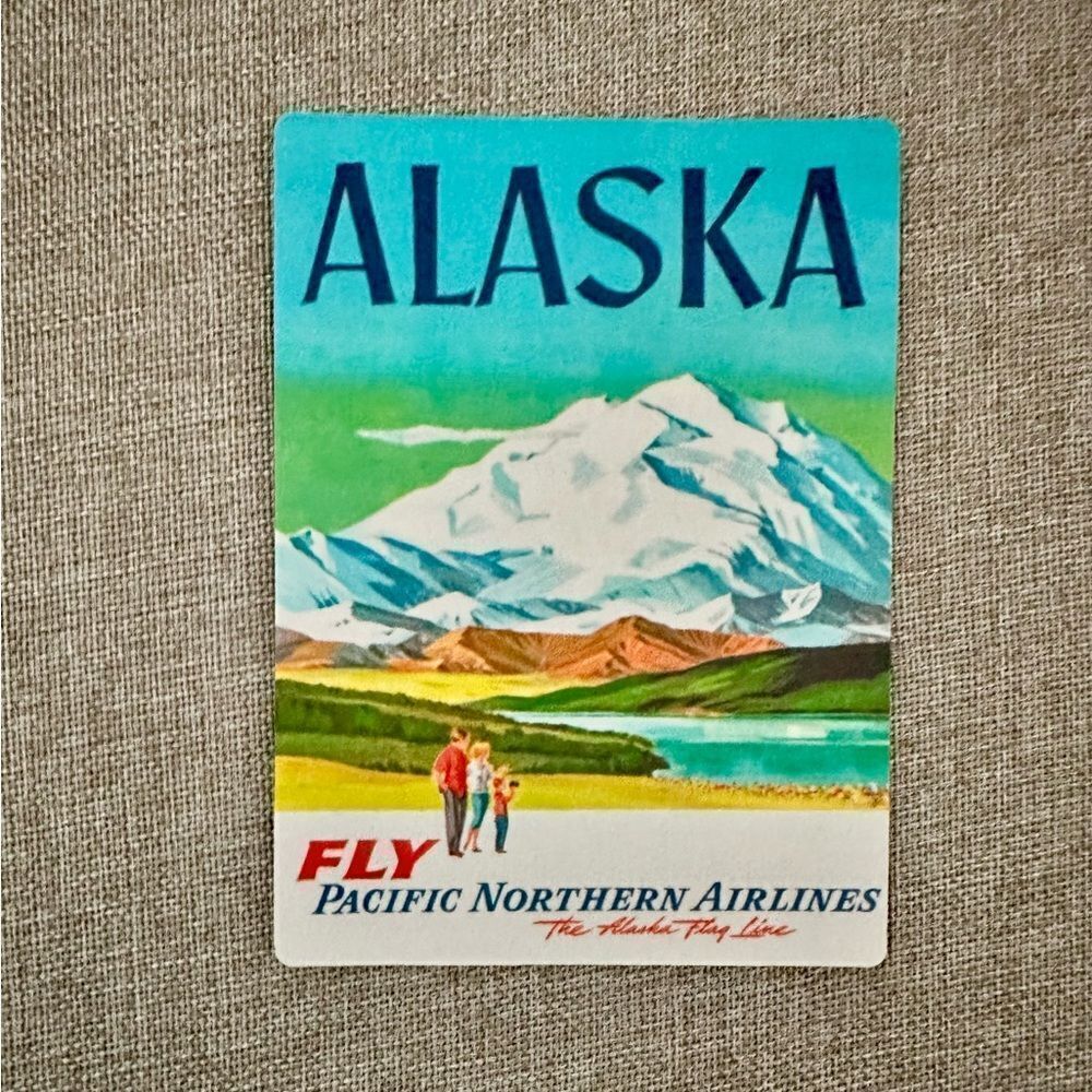 Vintage ALASKA Pan Am Magnet